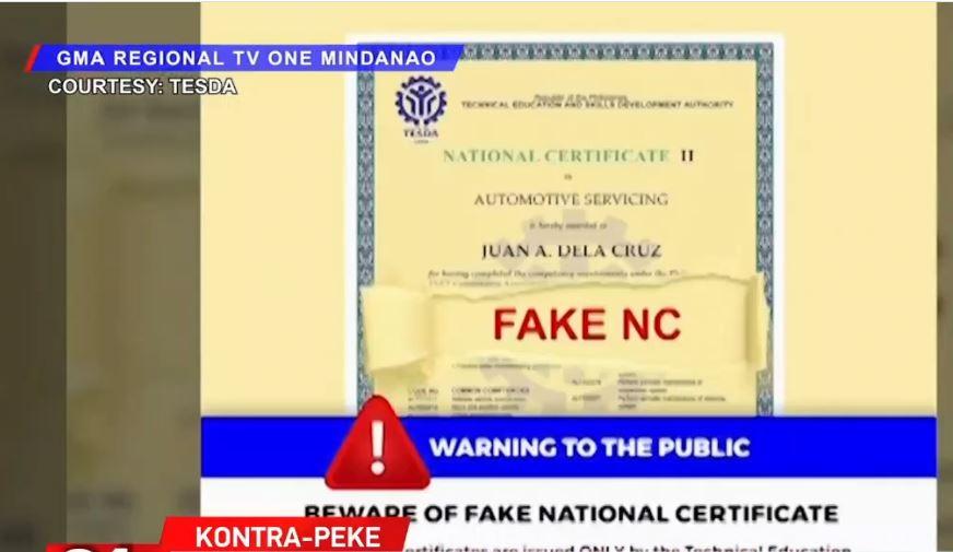 TESDA warns vs. fake certificates sold online - Pinas Times