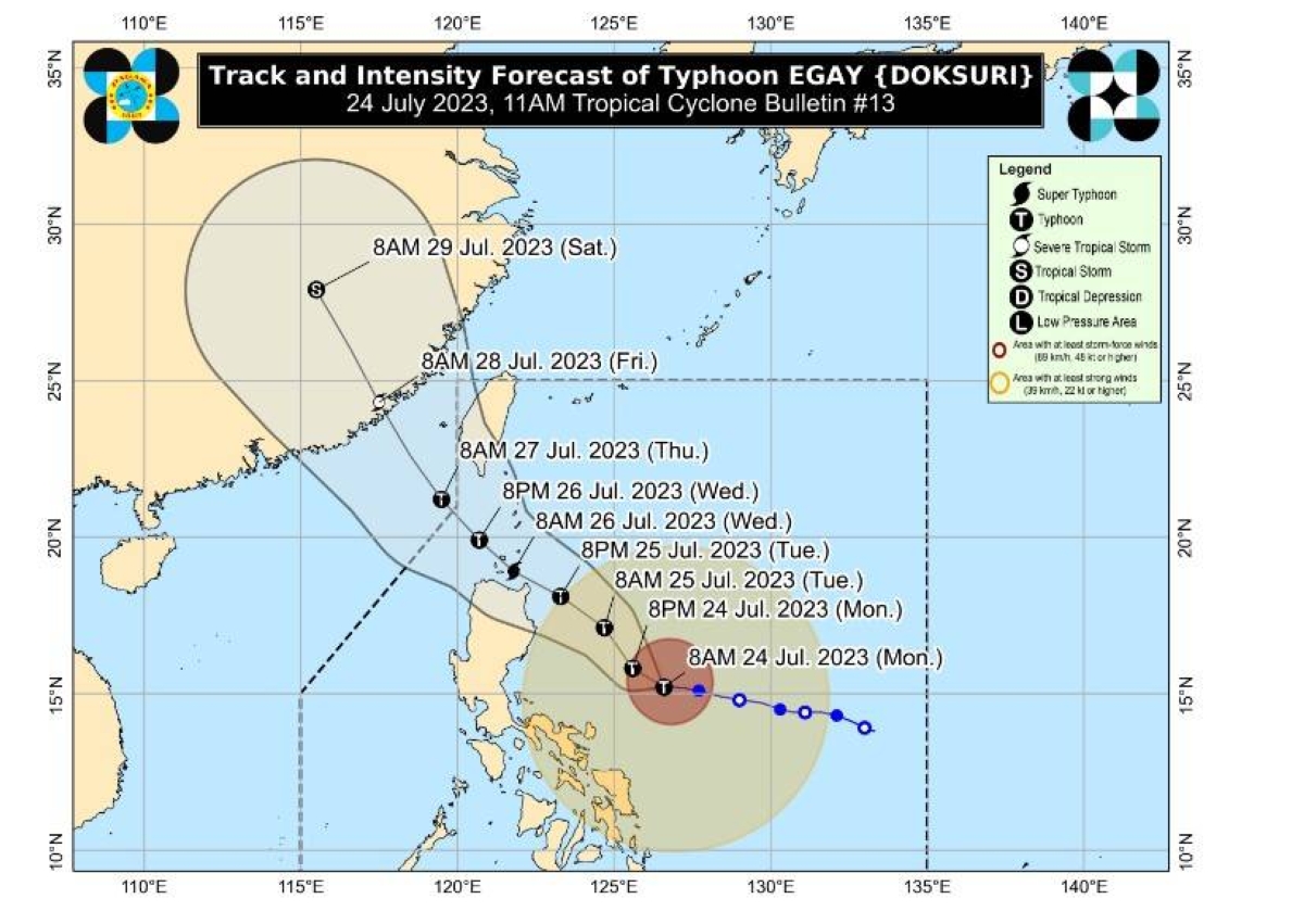 More areas in Luzon, Visayas under storm signals as 'Egay' further intensifies - Pinas Times