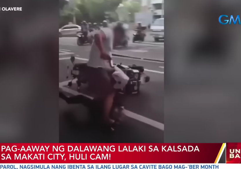 Rider in viral Makati road rage video now in custody --SPD - Pinas Times