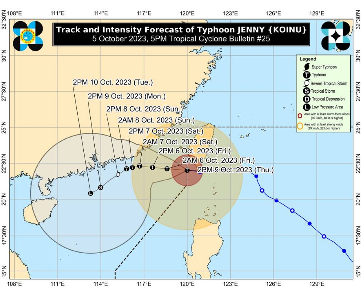 'Jenny' weakens, exits PH - Pinas Times