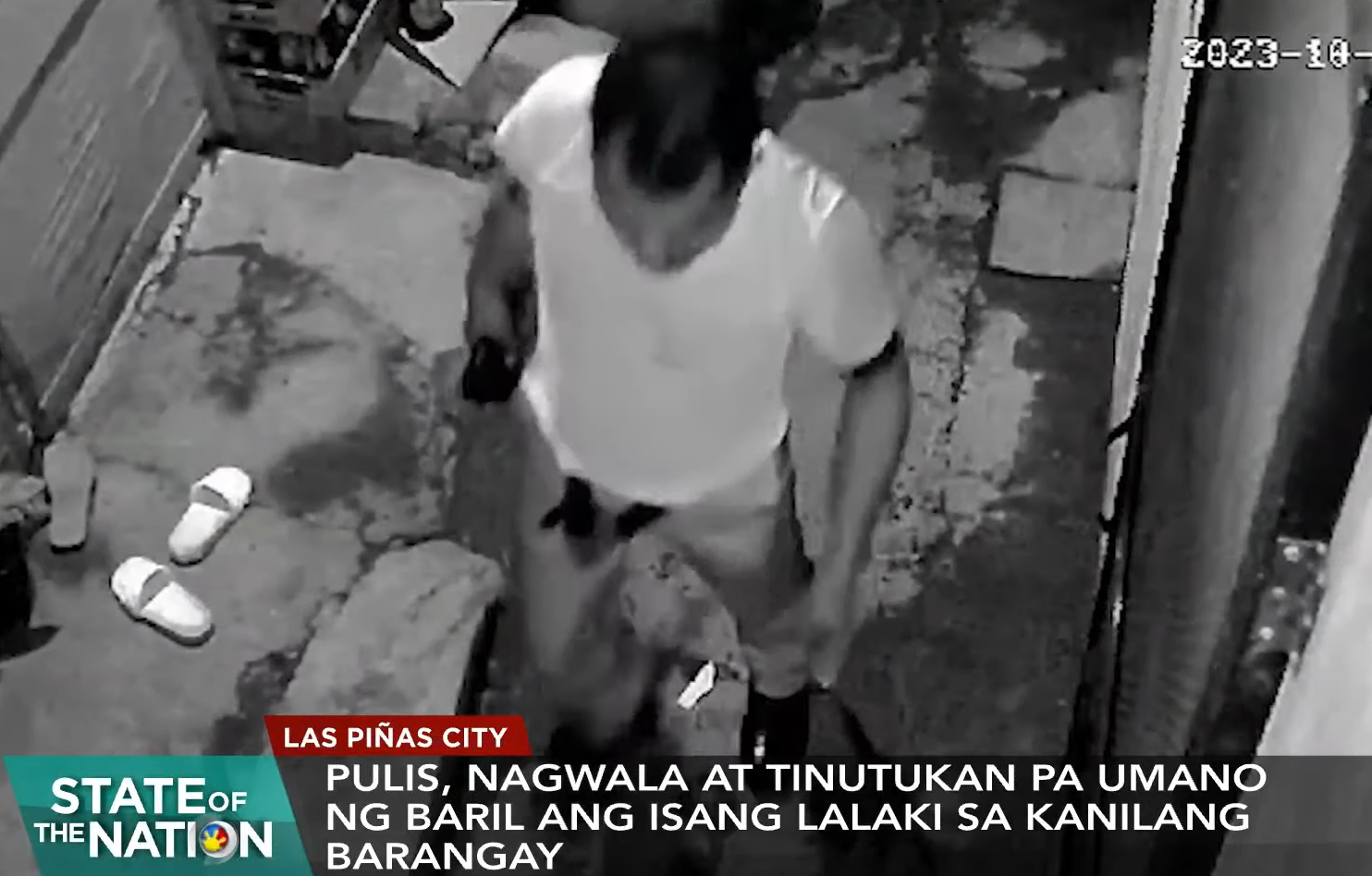 Policeman caught on CCTV shouting, cocking gun in Las Piñas - Pinas Times