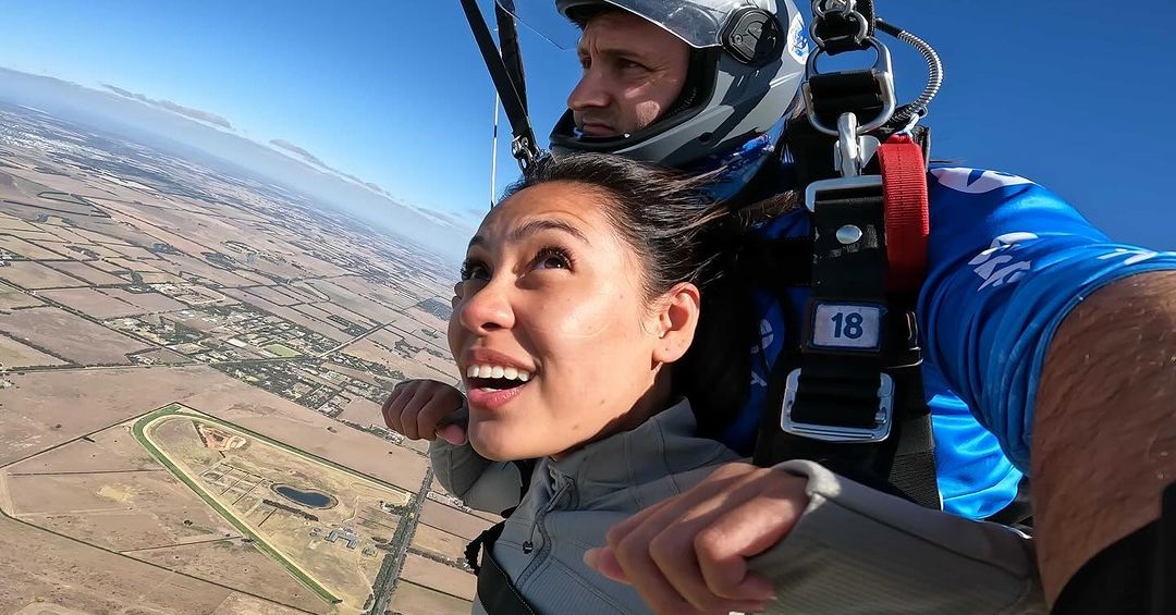 Rain Matienzo ticks skydiving in Australia off her bucket list - Pinas Times