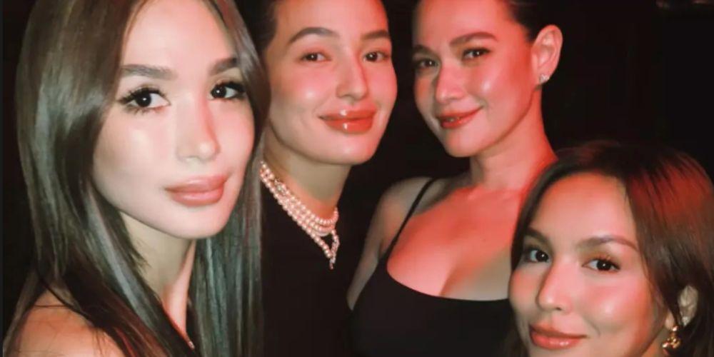 Heart Evangelista, Bea Alonzo, Sarah Lahbati, and Kyline Alcantara go on a girls' night out at Marina Summer's homecoming show - Pinas Times