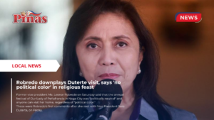 Robredo downplays Duterte visit, says 'no political color' in religious feast