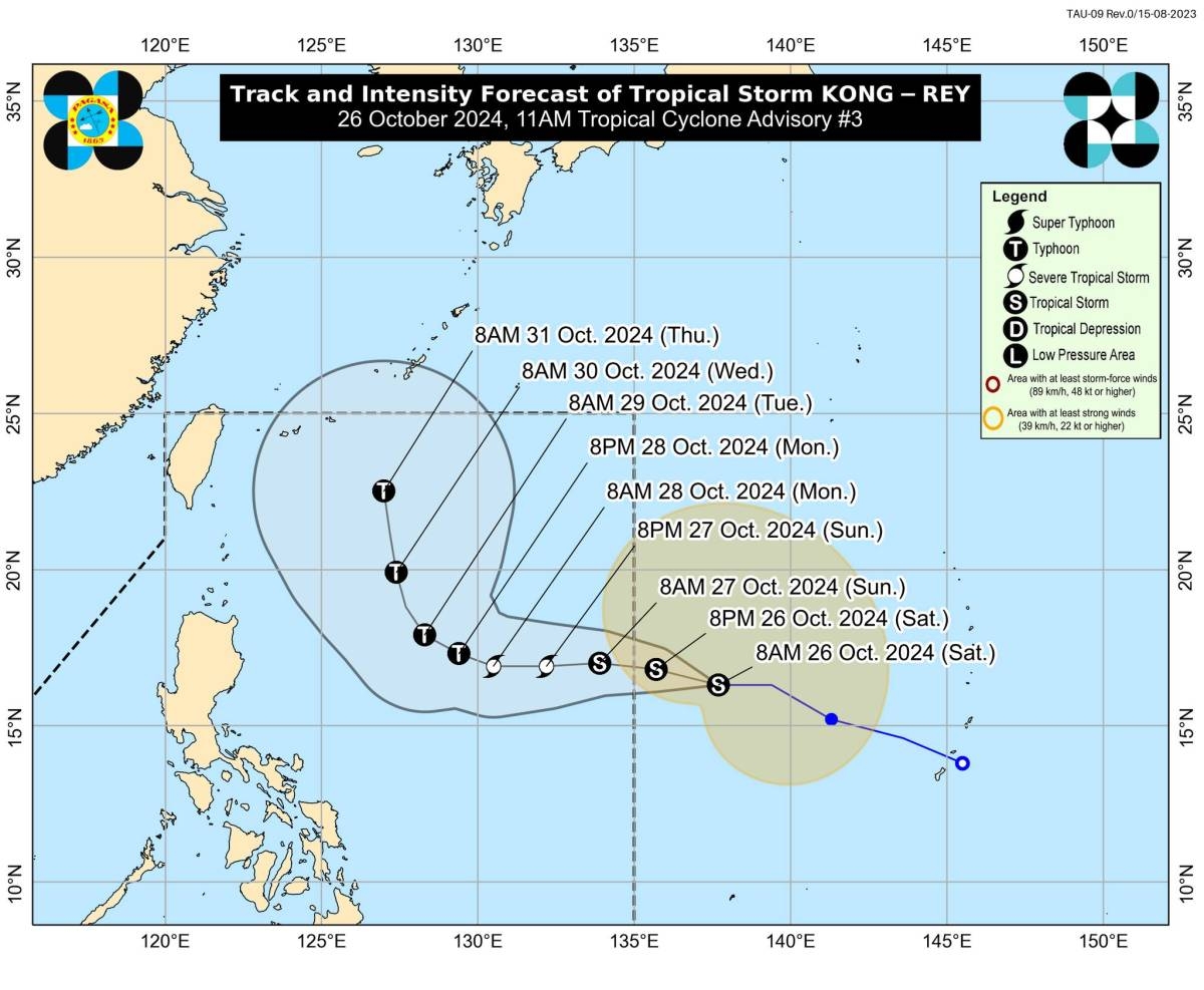 New Tropical Storm 'Leon' Expected to Enter Philippines This Weekend, Says Pagasa - Pinas Times