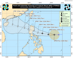 More Areas Under Signal No. 1 as Typhoon 'Nika' Grows Stronger - Pinas Times